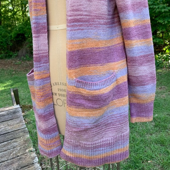 🧶Sherbet & Lavender Knit Cardigan🧶 - Picture 10 of 16